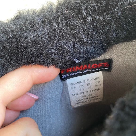 The North Face Primaloft Waterproof Leather Quilted Winter Boots size 8 - Picture 4 of 8